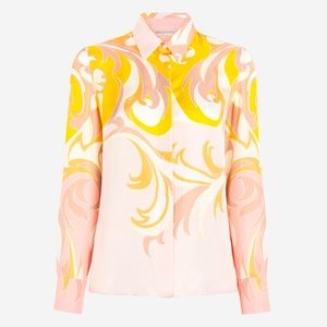 Emilio Pucci Tropicana Print Silk-Twill Shirt